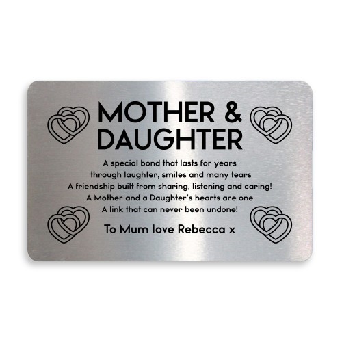 PERSONALISED Mother Daughter Gift For Mothers Day Birthday Gift