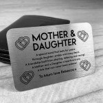 PERSONALISED Mother Daughter Gift For Mothers Day Birthday Gift