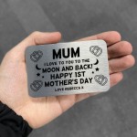 PERSONALISED 1st Mothers Day Gift From Daughter Son Wallet Card