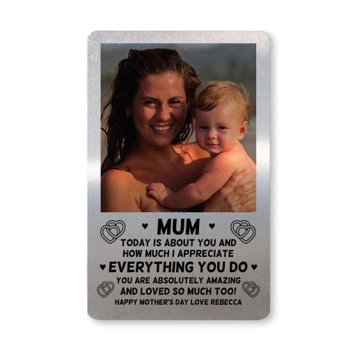 Novelty Mothers Day Gift From Daughter Son PERSONALISED Card