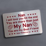 Personalised Love Gift Mothers Day Birthday Gift For Nan