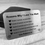 PERSONALISED Reasons Why I Love Mum Mothers Day Birthday Gift