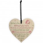 Mothers Day Memorial Plaque For Nan Wooden Heart Mother's Day