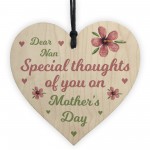 Nan Mothers Day Gift Wooden Heart Plaque Keepsake Mother's Day