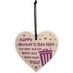 Mothers Day Wood Heart Gift For Nan Novelty Mother's Day Gift