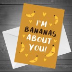 Funny Anniversary Card For Him Her BANANA Boyfriend Girlfriend