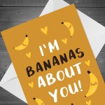 Funny Anniversary Card For Him Her BANANA Boyfriend Girlfriend