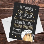 FUNNY Lockdown Birthday Card For Men Women Alcohol Beer