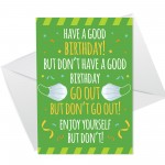 Funny LOCKDOWN Design Birthday Card For Mum Dad Brother