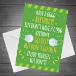 Funny LOCKDOWN Design Birthday Card For Mum Dad Brother