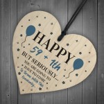 60th Birthday Funny Gift For Mum Dad Grandad Uncle Wood Heart