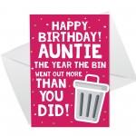 Funny Auntie Birthday Card Lockdown2021 Birthday Card For Sister