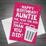 Funny Auntie Birthday Card Lockdown2021 Birthday Card For Sister