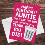 Funny Auntie Birthday Card Lockdown2021 Birthday Card For Sister