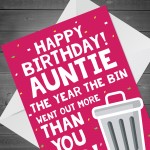 Funny Auntie Birthday Card Lockdown2021 Birthday Card For Sister