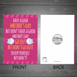 Funny Lockdown Design Mothers Day Card For Mum Mummy