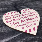 Funny Lockdown Mothers Day Gift For Mum Wood Heart Gifts