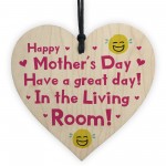 Funny Mothers Day Gifts Lockdown Wood Heart Gift For Mum