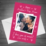 Mothers Day Card PERSONALISED Photo Card From Daughter Son