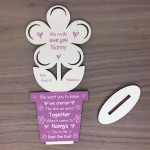 Personalised Nanny Poem Gift For Birthday Mothers Day Flower