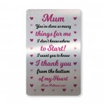 Mum Gift For Birthday Mothers Day Card Personalised Thank You