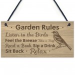 Garden Rules Sign Shabby Chic Garden Summerhouse Shed Sign