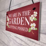 Funny Garden Sign Summerhouse Shed Plaque Alcohol Gift