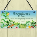 Greenhouse Rules Sign Garden Summerhouse Shed Sign Gardner Gift