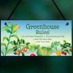 Greenhouse Rules Sign Garden Summerhouse Shed Sign Gardner Gift