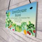 Greenhouse Rules Sign Garden Summerhouse Shed Sign Gardner Gift