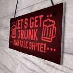 Funny Man Cave Sign Alcohol Beer Gift Home Bar Garden Sign