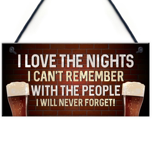 Funny Joke Home Bar Sign Hanging Man Cave Garden Shed Sign