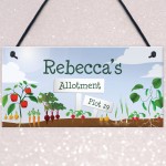 Personalised Hanging Garden Plaque Allotment Shed Sign Mum Gift