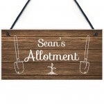 Personalised Allotment Sign Hanging Garden Shed Summerhouse Gift