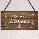 Personalised Allotment Sign Hanging Garden Shed Summerhouse Gift