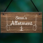 Personalised Allotment Sign Hanging Garden Shed Summerhouse Gift