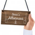 Personalised Allotment Sign Hanging Garden Shed Summerhouse Gift