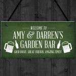 Novelty Garden Bar Sign Personalised Home Bar Shed Sign Alcohol