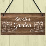 Garden Sign Shabby Chic Summerhouse Shed Sign Personalised