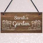 Garden Sign Shabby Chic Summerhouse Shed Sign Personalised