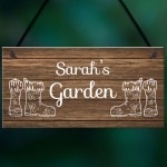 Garden Sign Shabby Chic Summerhouse Shed Sign Personalised