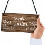 Garden Sign Shabby Chic Summerhouse Shed Sign Personalised