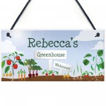 Greenhouse Sign For Garden Personalised Welcome Sign Home Gift