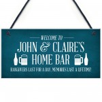 Funny Home Bar Sign Personalised Garden Shed Sign Alcohol Beer