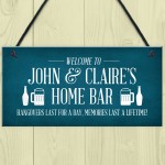 Funny Home Bar Sign Personalised Garden Shed Sign Alcohol Beer