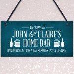 Funny Home Bar Sign Personalised Garden Shed Sign Alcohol Beer