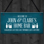 Funny Home Bar Sign Personalised Garden Shed Sign Alcohol Beer