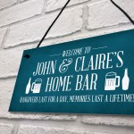 Funny Home Bar Sign Personalised Garden Shed Sign Alcohol Beer