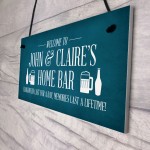 Funny Home Bar Sign Personalised Garden Shed Sign Alcohol Beer