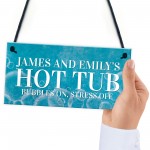 Hot Tub Sign Personalised Outdoor Garden Shed Summerhouse Sign